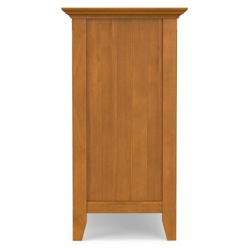 Meuble de rangement transitionnel large en BOIS MASSIF de 62 pouces - 62 l x 18 p x 34 h