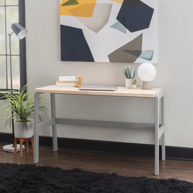 Bureau avec plateau en bois naturel