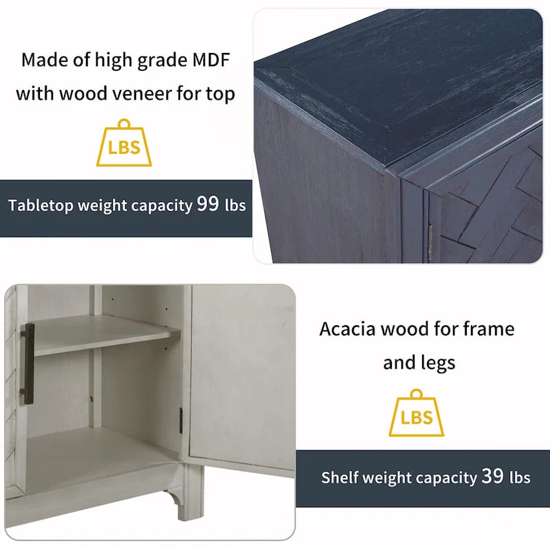 Meuble de rangement / Console de canapé avec double console