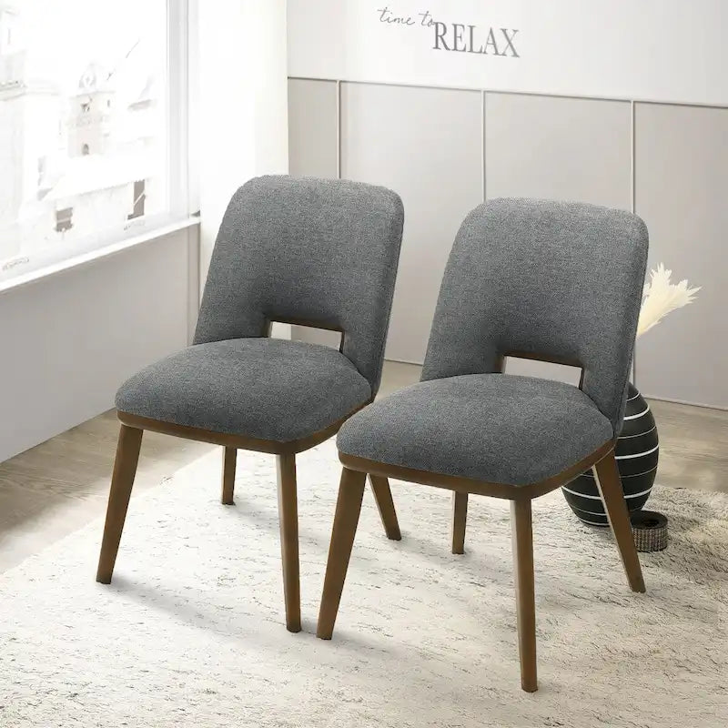 Chaise de salle à manger moderne de luxe en bois massif