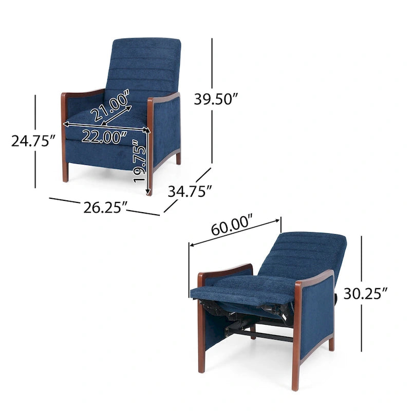 Fauteuil inclinable en tissu