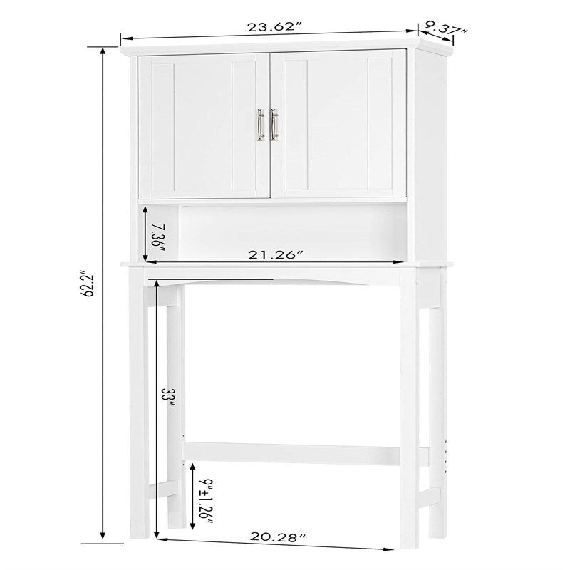Meuble de salle de bain - 9,37 P x 23,62 L x 62,2 H